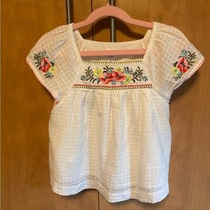 Gap Girls embroidered blouse - size 4